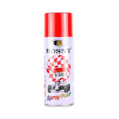 Фарба аерозольна червона ral 3020 BOSNY No.6 0.4 л