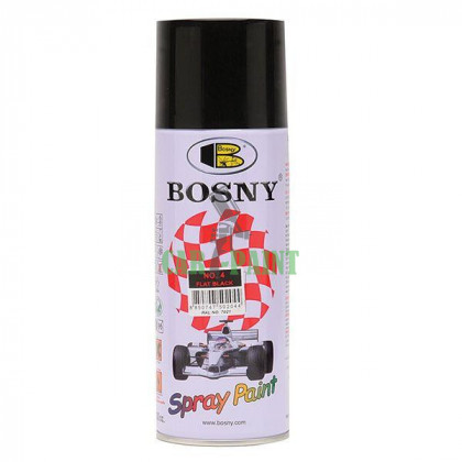 Фарба аерозольна чорний мат BOSNY No.4 0.4 л