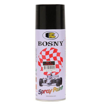 Фарба аерозольна чорний мат BOSNY No.4 0.4 л
