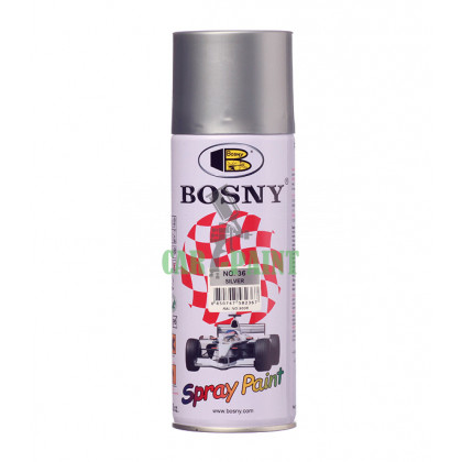 Фарба аерозольна сірий ral 9006 BOSNY No.36 0.4 л