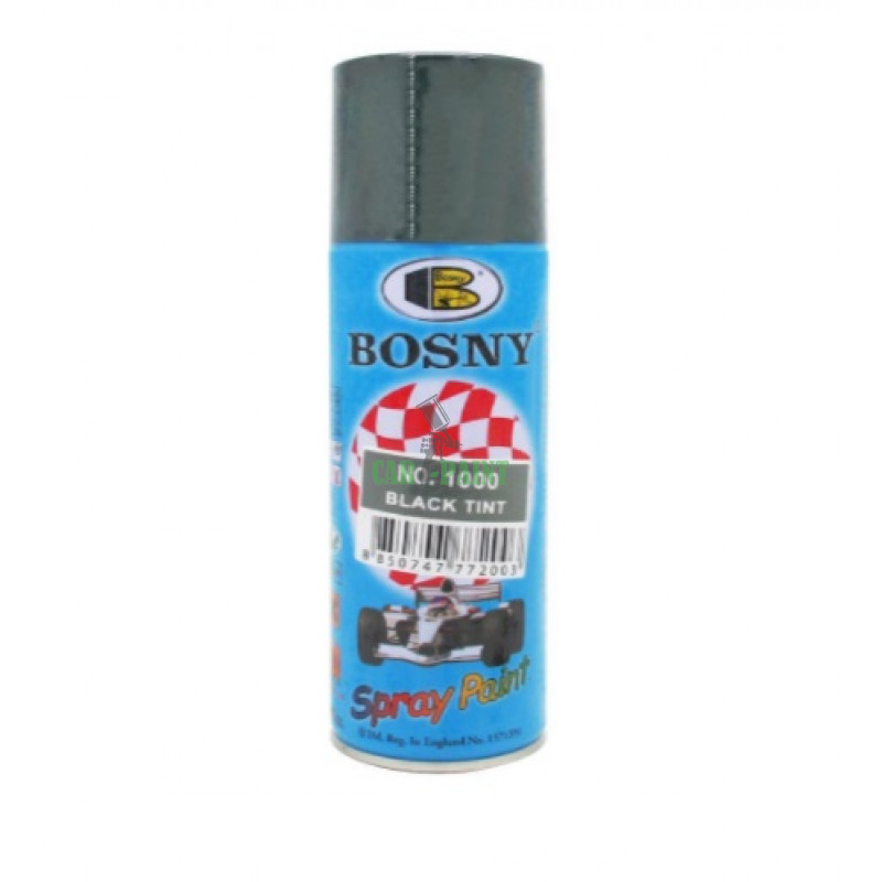 Аерозольний тоніровочний лак для фар Black Tint BOSNY No.1000 0.4 л
