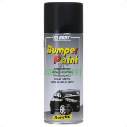 Фарба (емаль) для бамперів та пластику HB BODY Bumper Paint, 400 мл Аерозоль Чорний мат