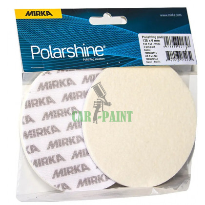 Фетровий полірувальний диск білий 125мм Mirka 7996012511