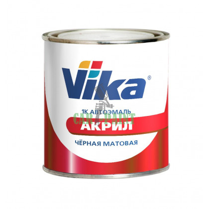 Автоемаль акрилова чорна матова Vika 0,4 кг