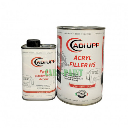 Ґрунт наповнювач акриловий ADI UPP Acryl Filler HS 5+1 800мл+160мл чорний
