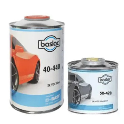 Комплект двокомпонентний лак BASLAC 40-440 CLEARCOAT + стандартний затверджувач BASLAC 50-420 HARDENE - 1.5л