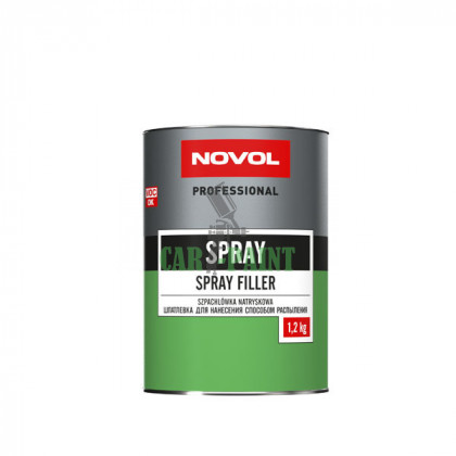 Автомобільна обробна рідка шпаклівка Spray Novol 1.2кг