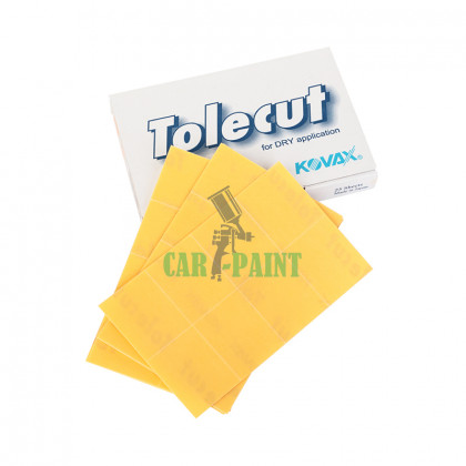 KOVAX Tolecut Yellow Stick-on 35x29 mm K800 (P800) жовтий шліфувальний абразивний лист K800