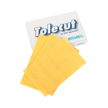 KOVAX Tolecut Yellow Stick-on 35x29 mm K800 (P800) жовтий шліфувальний абразивний лист K800