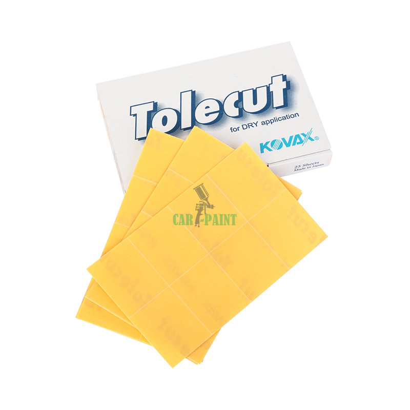 KOVAX Tolecut Yellow Stick-on 35x29 mm K800 (P800) жовтий шліфувальний абразивний лист K800
