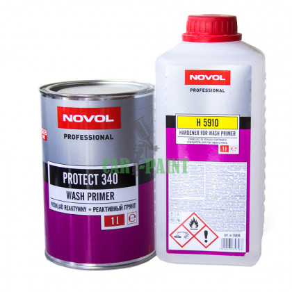 Реактивний грунт 37211 Novol Protect 340 Washprimer 35856 затверджувач 1 л + 1 л
