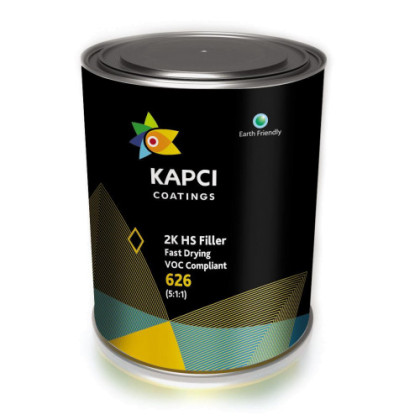Kapci 626 грунт 2K Fast drying liller 5 + 1 білий 1л + 0.2л