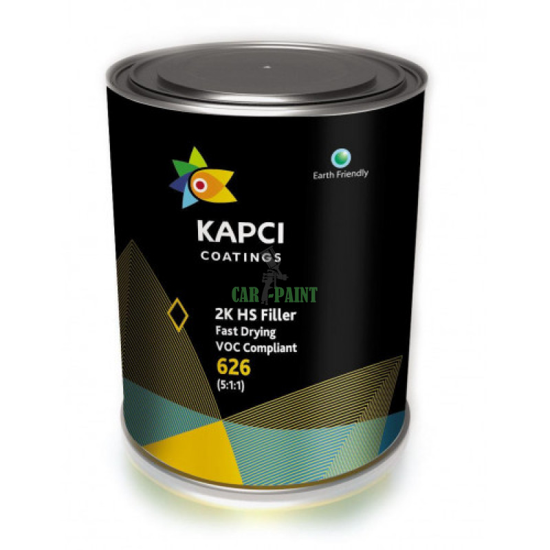 Kapci 626 грунт 2K Fast drying liller 5 + 1 білий 1л + 0.2л