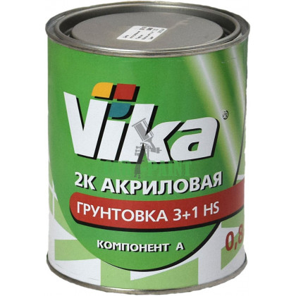 VIKA 2K акрилова грунтовка 3 + 1 HS Сіра, 1.2кг + 0.190кг
