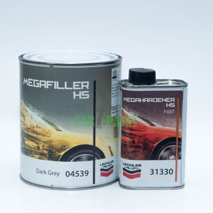 Lechler 04639 Грунт темно-сірий MEGAFILLER HS Комплект 5 + 1 (Затверджувач 31330)