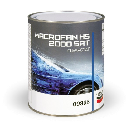 Lechler 09896 Прозорий лак (напівматовий) MACROFAN HS 2000 SAT 1 л+0.5 л затв.