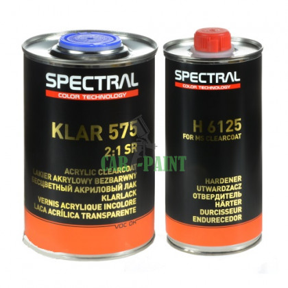Novol 88001 Лак Spectral Klar 575 (SR) 2 + 1, 1л + Затверджувач Н6125, 0,5л