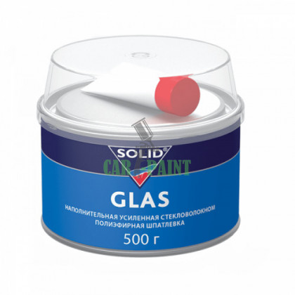 Solid Glas Наповнювальна посилена скловолокном поліефірна шпаклівка, 0.500г