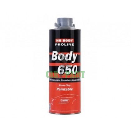 Антикорозійне покриття Body 650 (Антигравій, гравитекс, баранчик) Сірий 1кг
