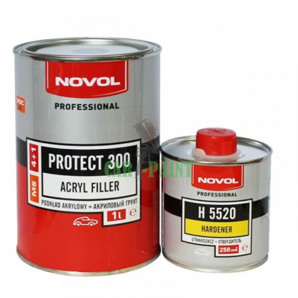 Акриловий грунт для авто Novol Protect 300 4: 1 MS + затверджувач Н5220 жовтий