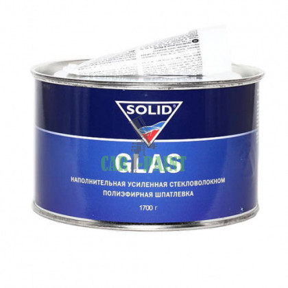 Solid Glas Наповнювальна посилена скловолокном поліефірна шпаклівка, 1700г