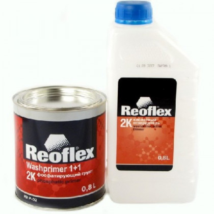 REOFLEX. Грунт кислотний + затверджувач, комплект 800мл + 800мл