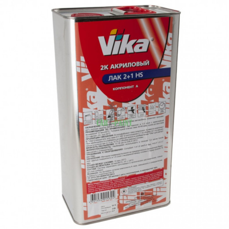 VIKA 2K акриловий лак 2 + 1 HS, 4.7л + 2.35л