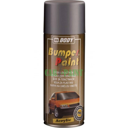 Фарба (емаль) для бамперів та пластику HB BODY Bumper Paint, 400 мл Аерозоль сіра
