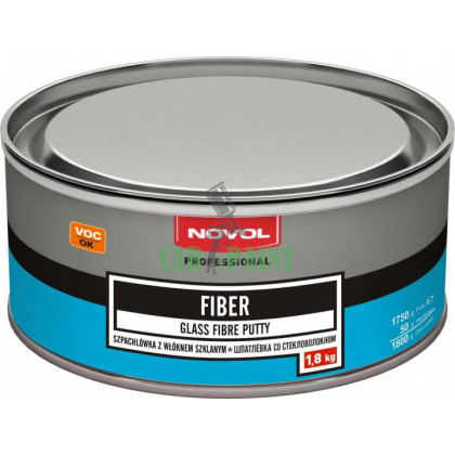 Шпаклівка зі скловолокном  Novol FIBER 1.8кг