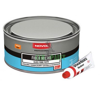 Шпаклівка Novol Fiber Micro з скловолокном 1.8 кг