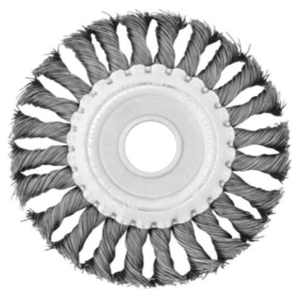 Щітка дискова Intertool 125 мм плетені (BT-7125)