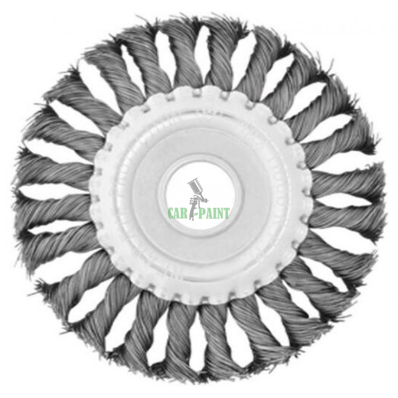 Щітка дискова Intertool 125 мм плетені (BT-7125)
