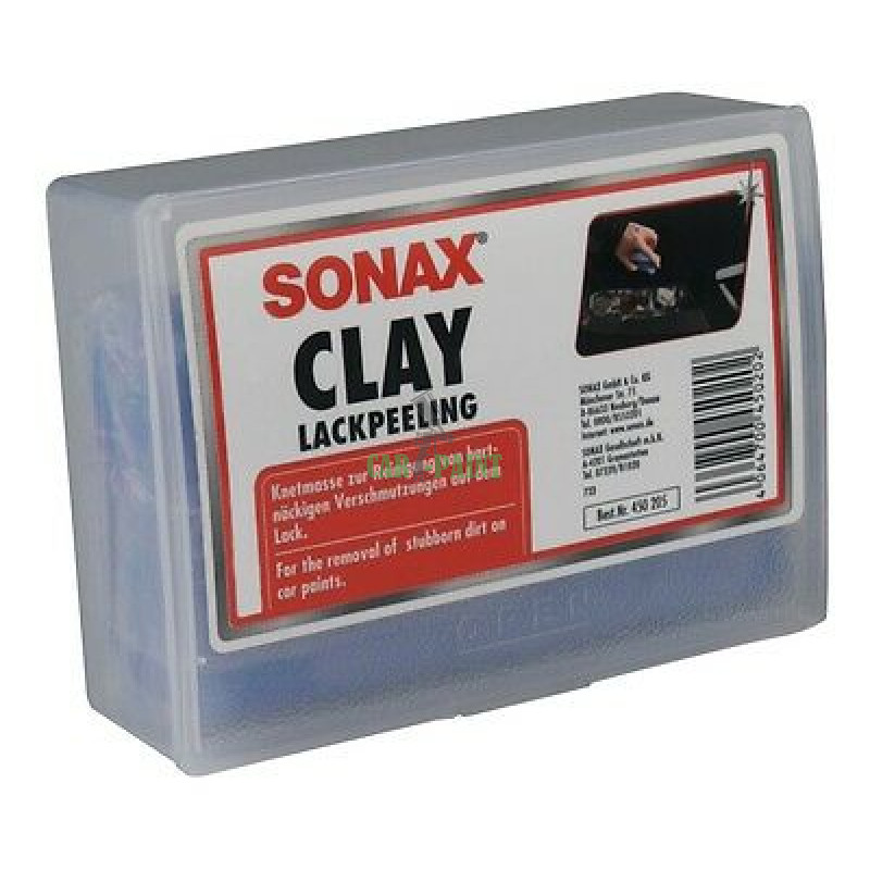 Шліфуються маса синя глина для очищення кузова SONAX Clay Lackpeeling 200г 450205