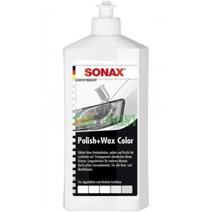 Поліроль, Віск Sonax Polish & Wax color Білий 02960000 500мл